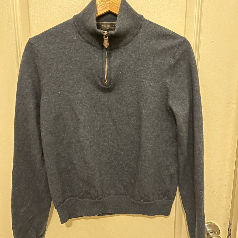 Bloomingdale's Gray Turtleneck Sweater